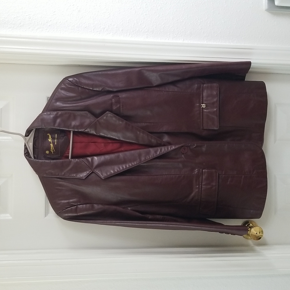 Aigner leather jacket